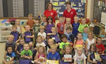 Mrs. Wynia’s and Mrs. Kuhlman’s Little Rebels show off their gifts.