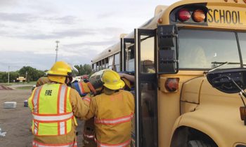 Emergency bus drill