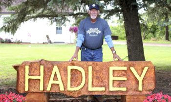 Hadley welcomes visitors with new sign