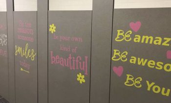 Messages of encouragement greet students at Murray County Central