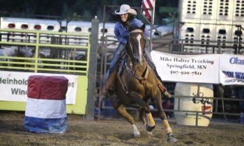 Once Kayla Post of Chandler had learned to walk, it was time for her to learn to ride a horse