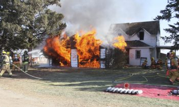 Area Firefighters participate in Fire Training Exercise