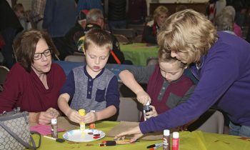 Trinity Lutheran students spend time with their Grandparents