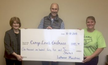 Camp Love’s Embrace donation