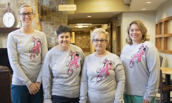 MCMC Auxiliary selling t-shirts to raise money for new mammogram gowns & robes