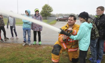 5th Grade learning during Fire Prevention Week