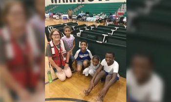 Faye Schuur volunteers for hurricane relief effort