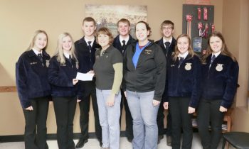 FFA receives donation from Slayton Vet Clinic