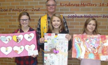 Hadley Lions Peace Poster Contest winners:  The theme this year  –  Kindness Matters