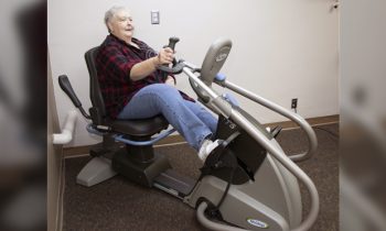 Nu Step Exercise Bike in use at MCMC