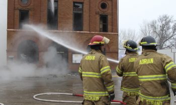 Ellsworth City Hall goes up in flames