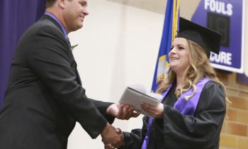 Fifty-one cross the stage during Murray County Central commencement