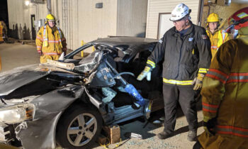 Slayton Fire Department equipment demonstration