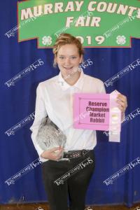 Samuelson, Mckenna - Reserve Champion Market Rabbit